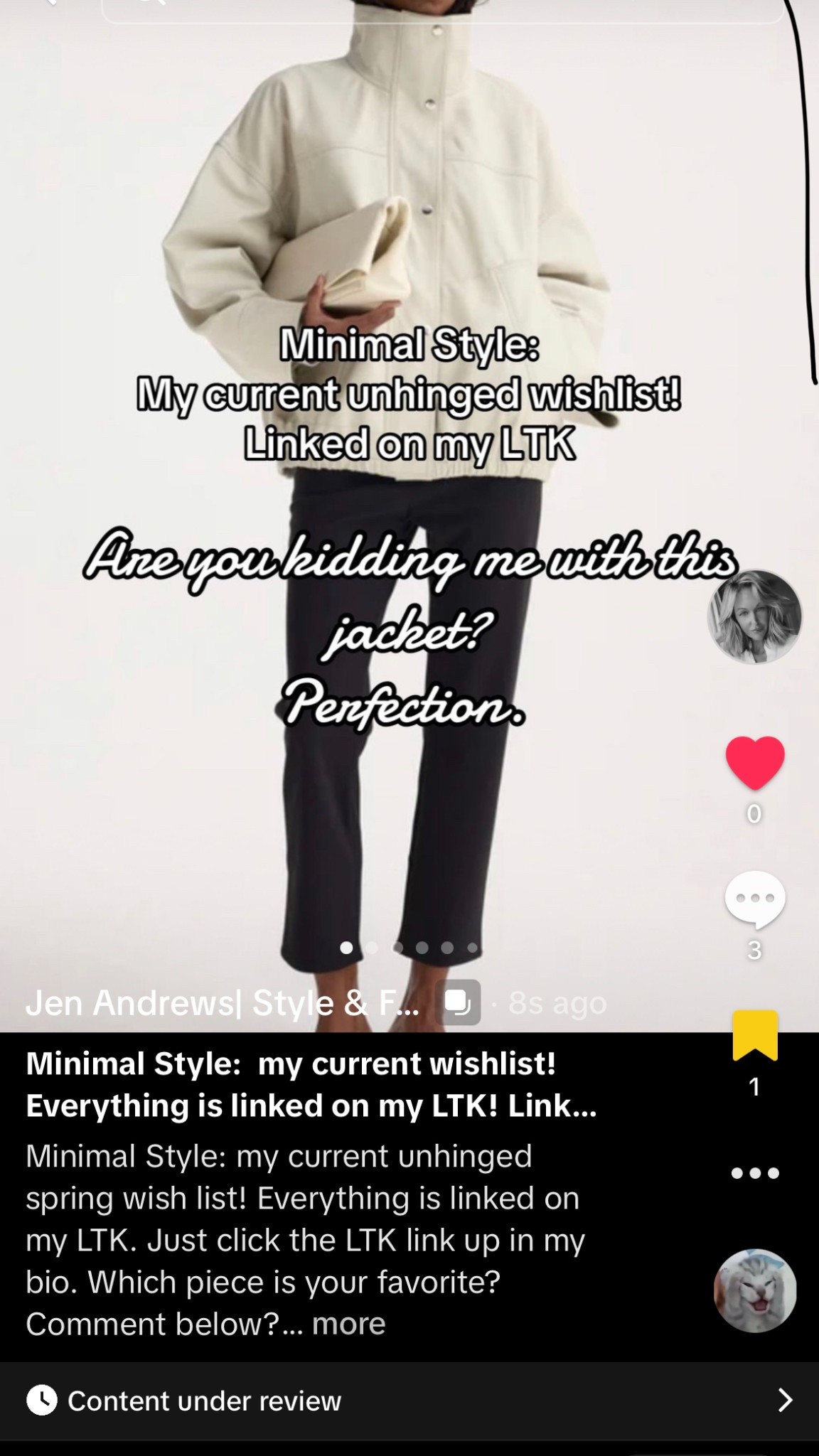 TikTok current wishlist