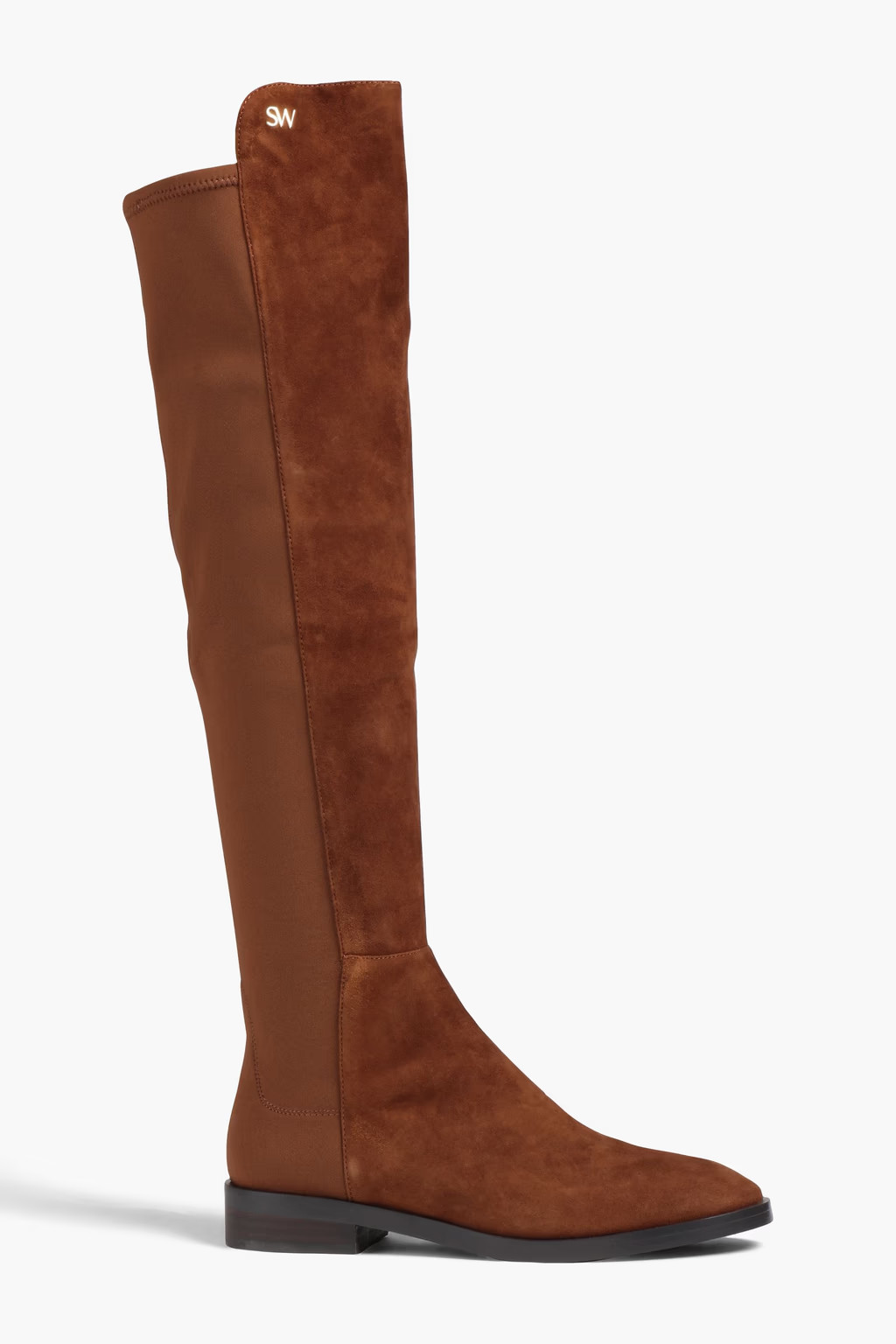 Light brown Keelan neoprene-paneled suede over-the-knee boots | STUART WEITZMAN | THE OUTNET | The Outnet (UK and Europe)