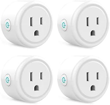 Mini Smart Plug, WiFi Outlet Socket Compatible with Alexa and Google Home, Remote Control with Ti... | Amazon (US)