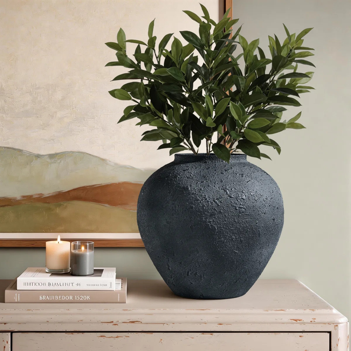 Metal Table Vase metal vase ;Wide-mouth Vase Handmade | Wayfair North America