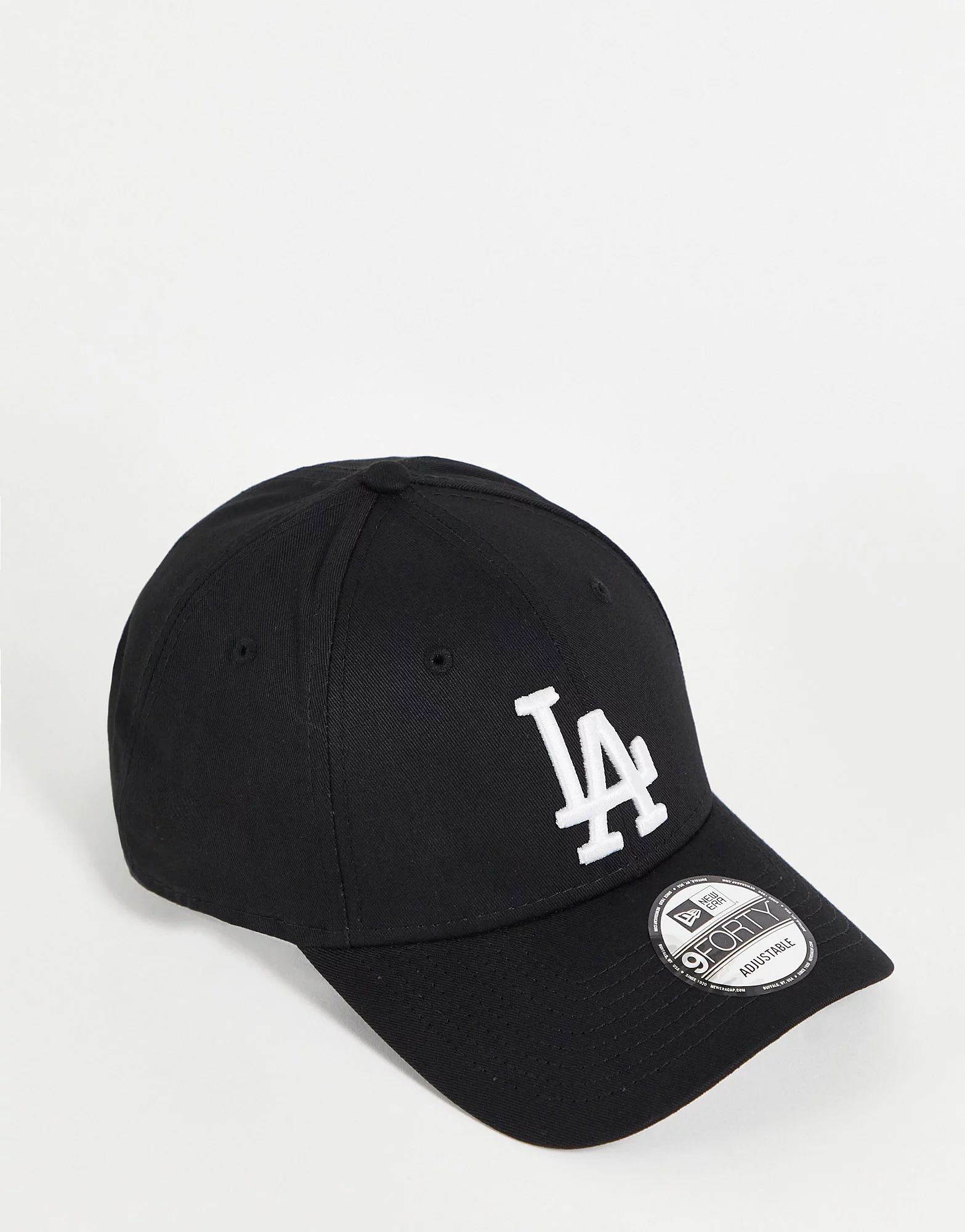 New Era 9Forty MLB LA Dodgers cap in black and white | ASOS | ASOS (Global)