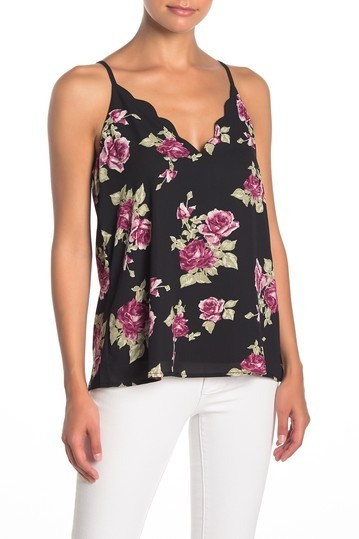 SocialiteScalloped V-Neck Camisole | Nordstrom Rack