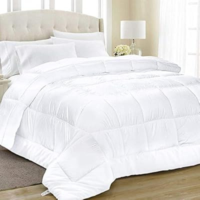 Equinox Comforter - White Alternative Goose Down Duvet (King 102" x 90") - Hypoallergenic, Plush ... | Amazon (US)
