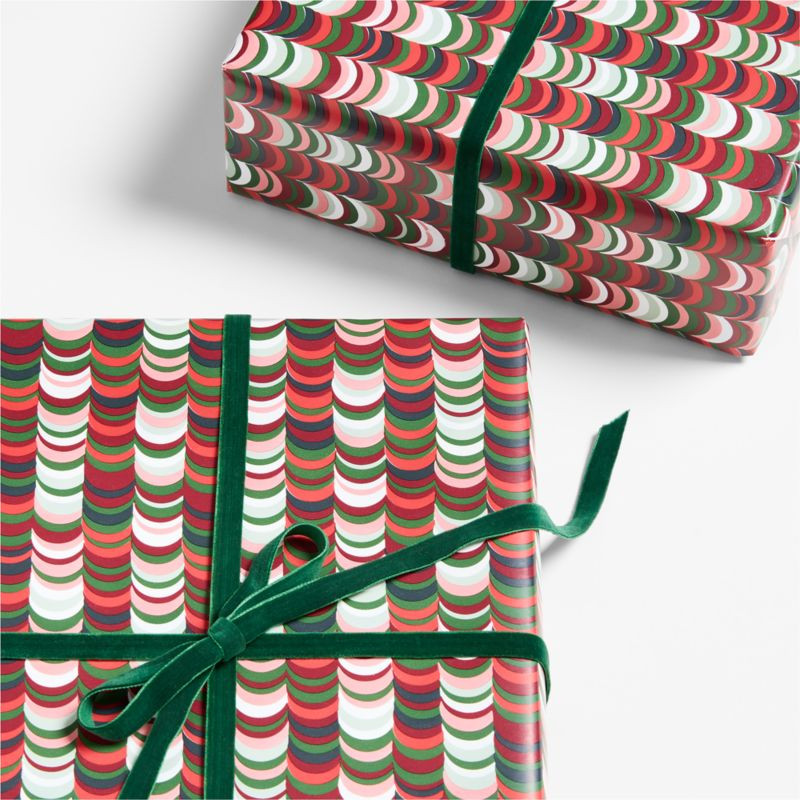 Macaron Holiday Gift Wrap | Crate & Barrel | Crate & Barrel
