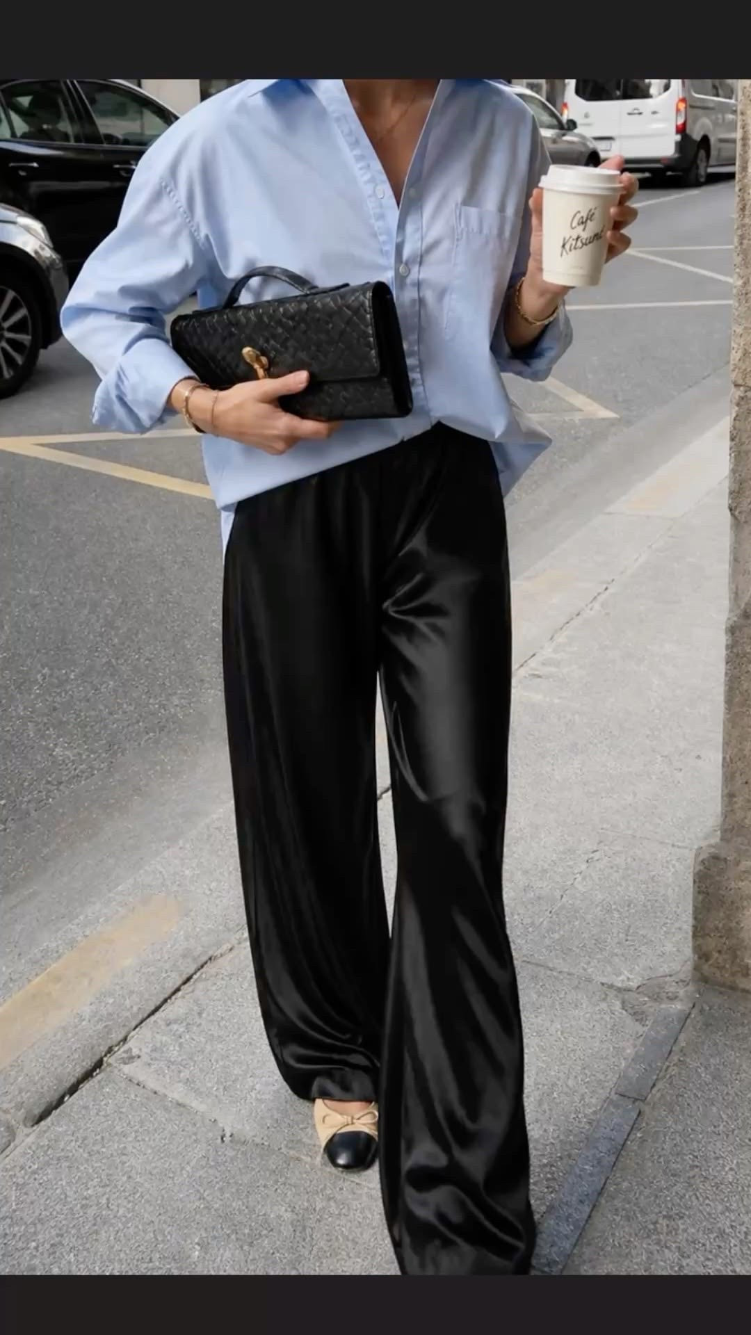 Blue button down
Black stain pants

#LTKootd #LTKPetite #LTKBeauty
