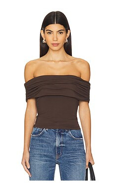 House of Harlow 1960 Whittney Top in Espresso Brown from Revolve.com | Revolve Clothing (Global)