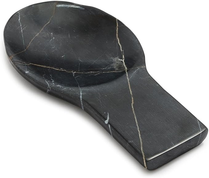 Sur La Table Black Marquina Marble Spoon Rest – Handcrafted Kitchen Utensil Holder for Stove or... | Amazon (US)