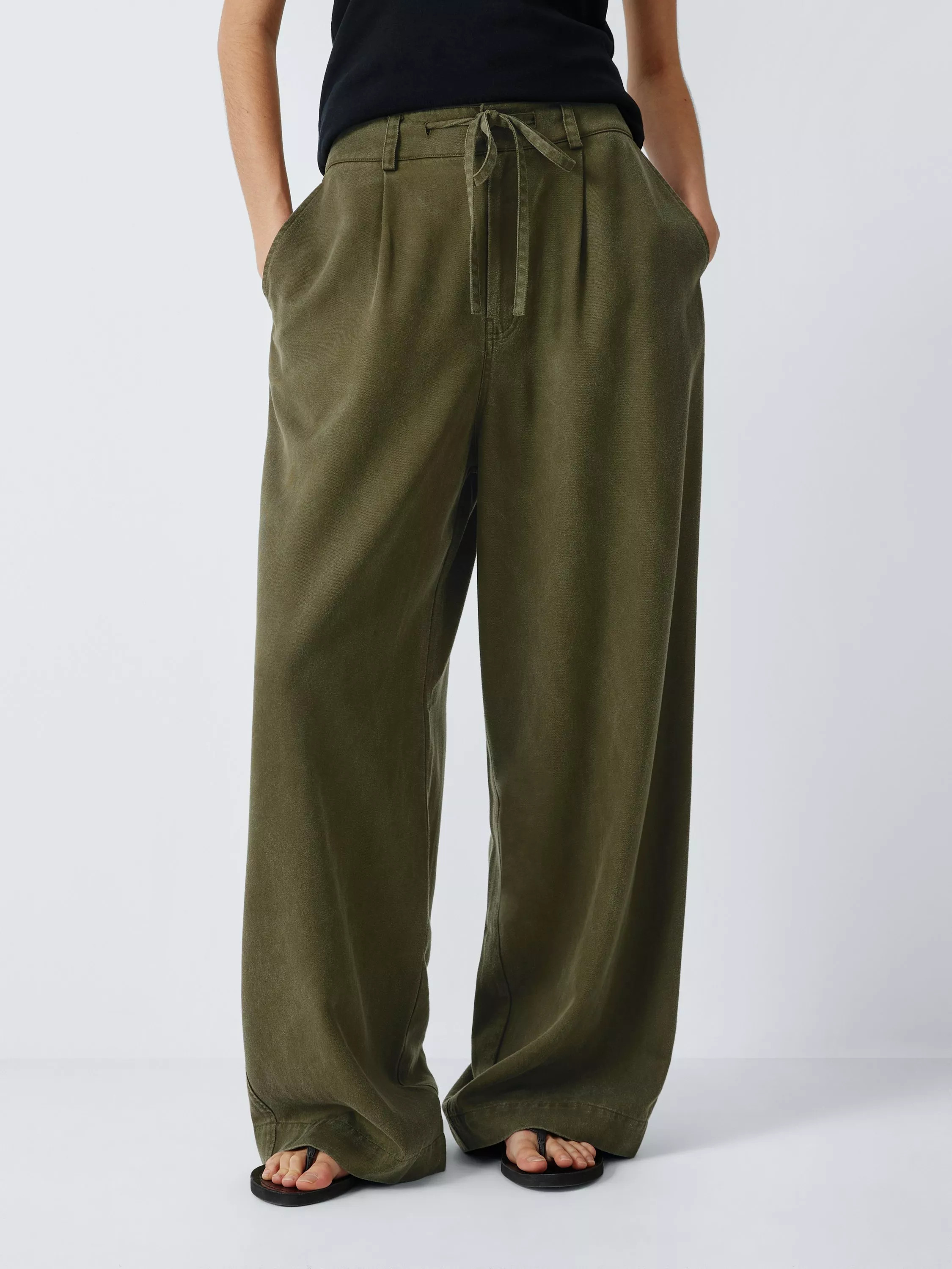 AND/OR Myla Utility Trousers, Khaki | John Lewis (UK)