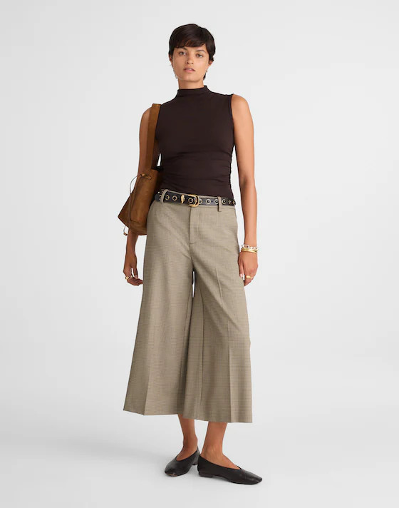 High-Rise Culotte in Wool Blend | Madewell
