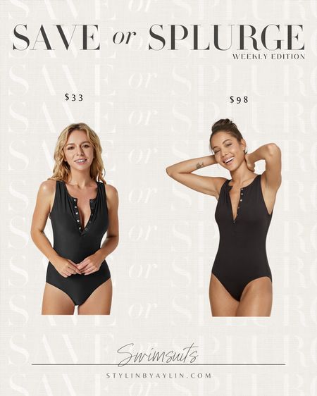 Save vs. Splurge - swimsuits #stylinbyaylin

#LTKstyletip #LTKunder50 #LTKswim
