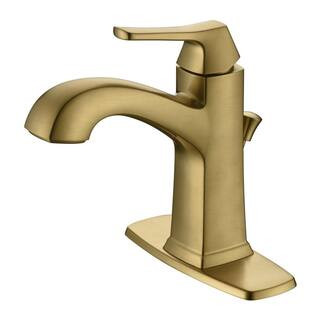 Ultra Faucets Lotto 4 in. Centerset Single-Handle Bathroom Lavatory Faucet Rust Resist with Drain... | The Home Depot
