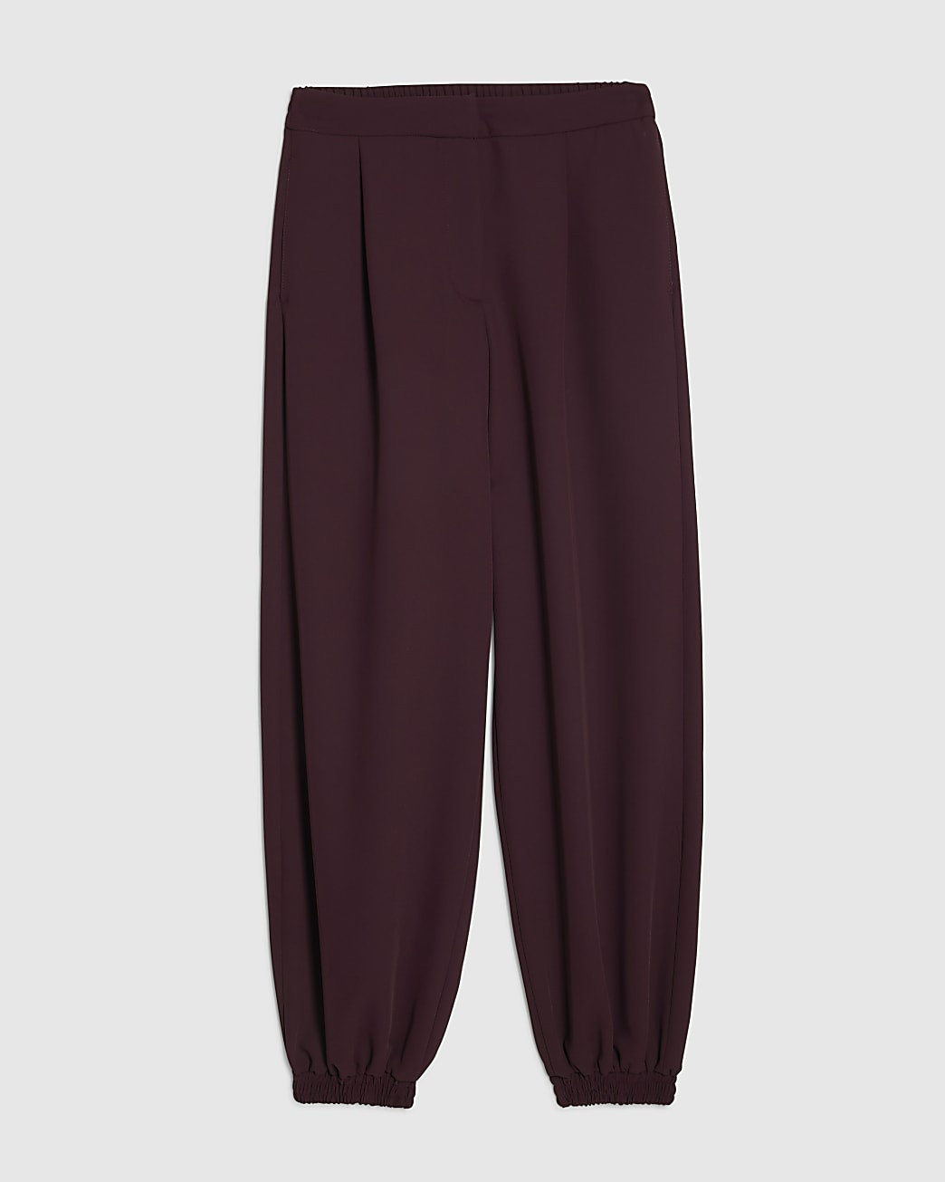 Red Tailored Cuff Joggers | River Island UK & IE