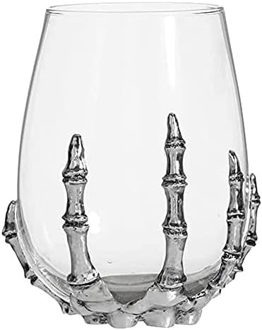 ZZLL Halloween Skeleton Ghost Hand Wine Glass Skull Base Wine Glass Halloween Party Tasting Whisk... | Amazon (CA)