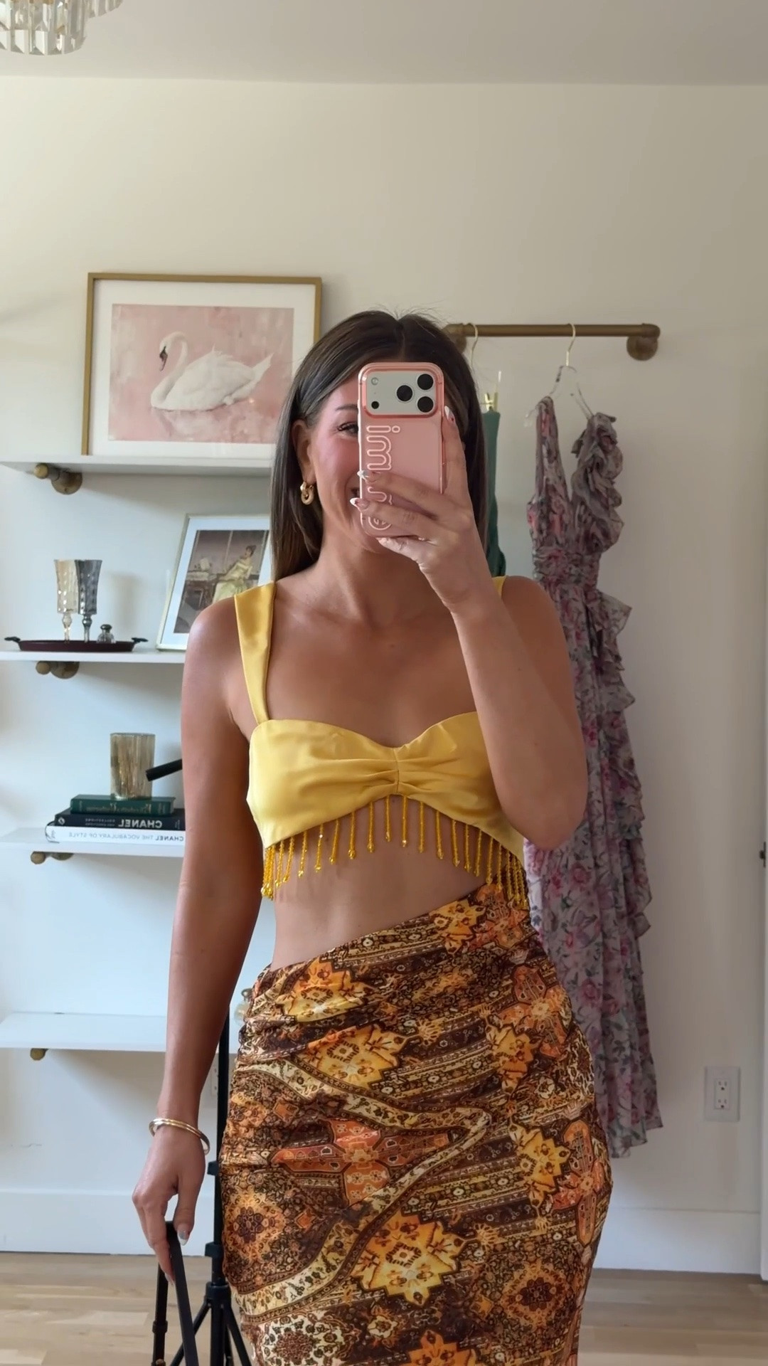 yellow satin bralette top with beaded fringe trim paired with a brown and orange patterned maxi amazon summer resort wear dress 🍹🌼

I’m 5’4” and typically wear a small/2

amazon fashion, amazon dresses, amazon finds, amazon outfit ideas, amazon summer outfits, affordable fashion finds, summer wedding guest dresses, wedding guest dresses, cocktail dresses, semi-formal dresses, black tie wedding guest dresses, destination wedding guest dresses, garden party dresses, wedding guest outfit ideas

#LTKgrwm #LTKSeasonal #LTKTravel
