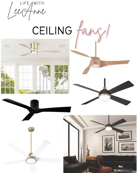 They look cool and keep you cool. Here are some contemporary and transitional ceiling fan options available in Canada  

#LTKhome