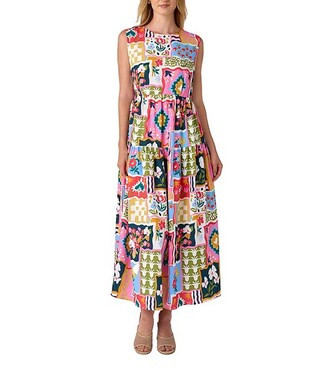 Arlo Crew Neckline Sleeveless Maxi Dress | Dillard's