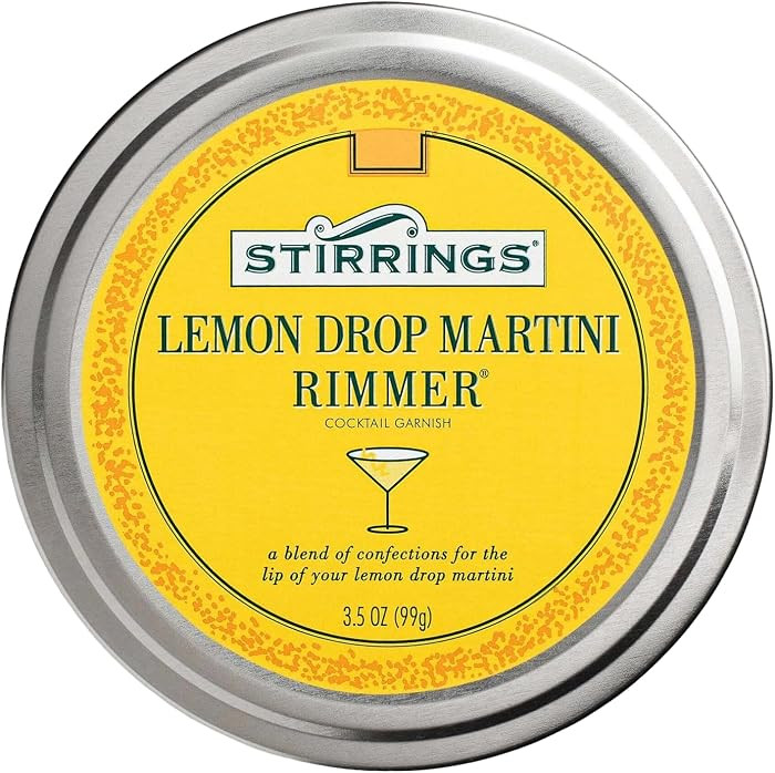Stirrings Lemon Drop Cocktail Rimmer - Easy to Rim a Glass - Specialty Sugar and Salt Drink Rimme... | Amazon (US)