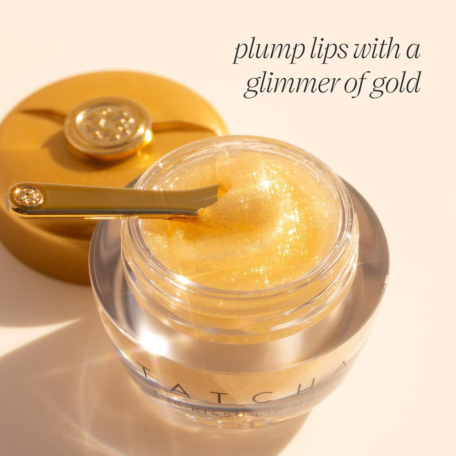 TATCHA The Kissu Gold Leaf Lip Mask | Limited-Edition Restorative Shimmery Lip Mask - Visibly Plu... | Amazon (US)