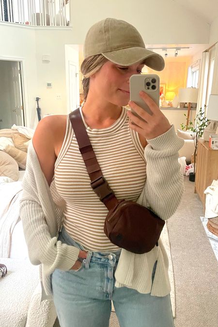 Obsessed with this tank 🤎
Wearing a size small in it. Jeans wearing a 4. 

The hat is in the Khaki color option. Comes in a ton of different colors!

#LTKsalealert #LTKxTarget #LTKstyletip