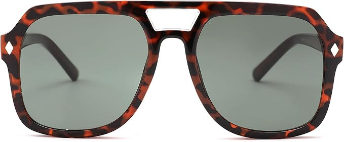 Pro Acme Vintage Oversized Aviator Sunglasses Trendy Retro 70s Sunglasses for Women Men | Amazon (US)