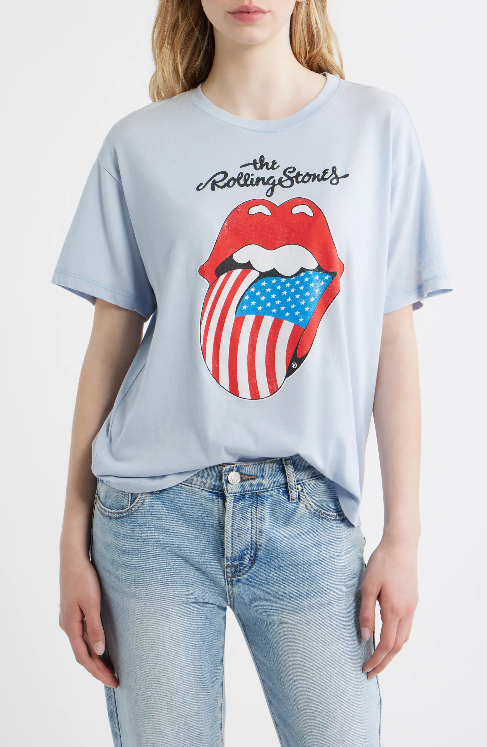 Daydreamer Rolling Stones Hot Lips Flag Graphic T-Shirt | Nordstrom | Nordstrom