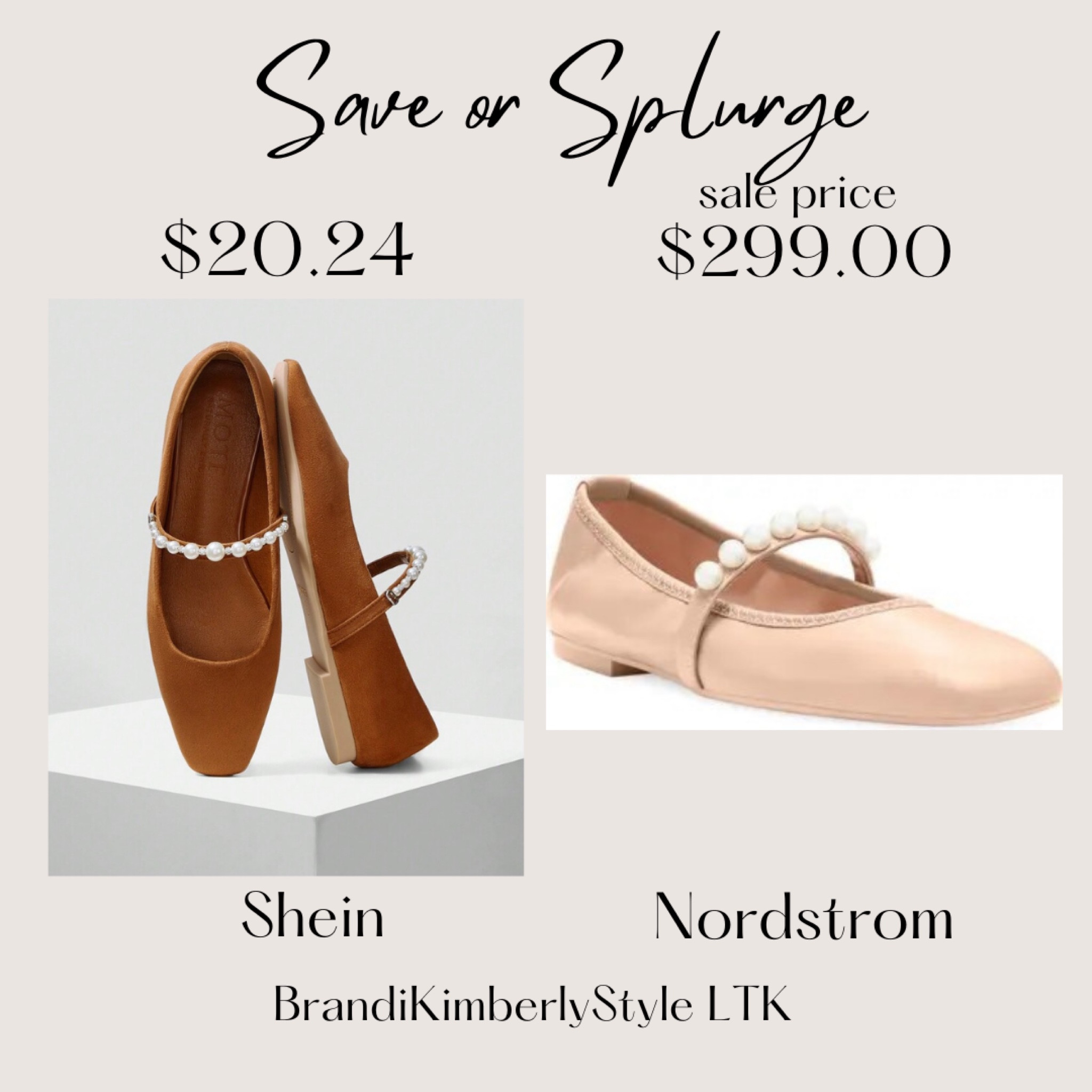 It’s Save or Splurge! These ballet flats are on my wish list but they are so pricy. Save with Shein $25, or you can super Splurge on the Stuart Weitzman pearl strappy ballet flats. Comes in other colors at both stores. BrandiKimberlyStyle, fall fashion, fall outfit  

#LTKShoeCrush #LTKxNSale #LTKBacktoSchool