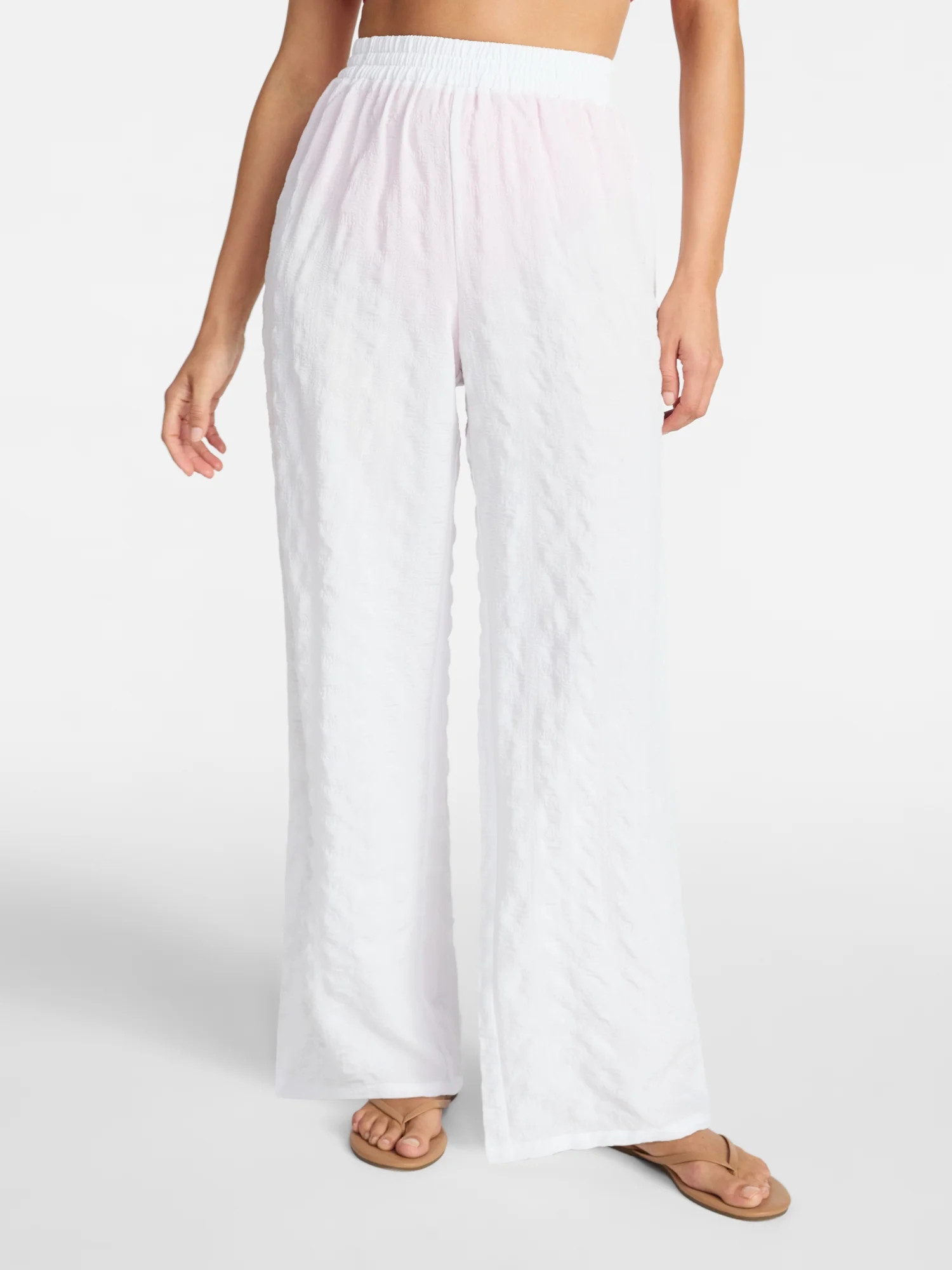 Time and Tru Women's and Women's Plus Size Essentials Coverup Pants, Sizes XS-3X | Walmart (US)