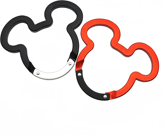 Aluminum Mouse Ears Ring Carabiners Clip 3 inch Cute Mouse Spring Loaded Gate Small Keychain Cara... | Amazon (US)