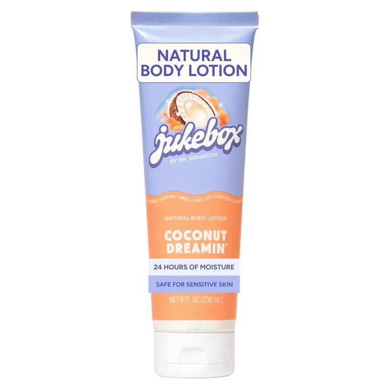Jukebox Natural Women's Body Lotion, 24-Hour Moisture, Safe for Sensitive Skin, 8 fl oz | Walmart (US)