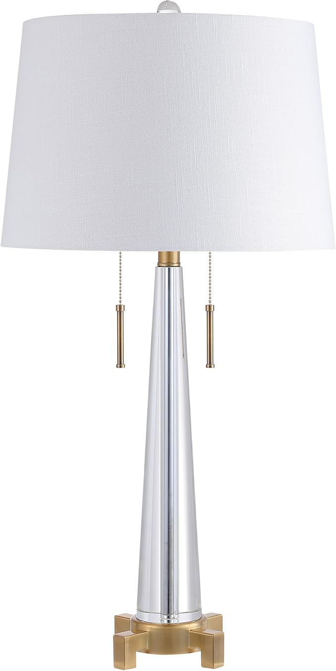 JONATHAN Y JYL2018A Zoe 29.5" 2-Light Crystal LED Table Lamp Contemporary,Glam,Transitional,Moder... | Amazon (US)
