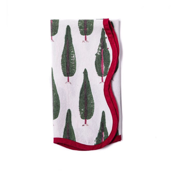 Scalloped Block Printed Napkins | coley home