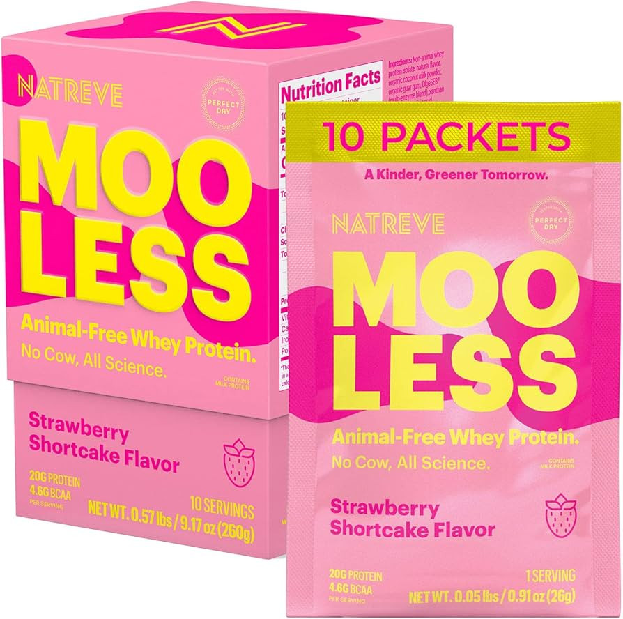 Natreve MOOLESS Animal Free Whey Protein Powder - 20g Lactose Free, Protein Powder with Amino Aci... | Amazon (US)