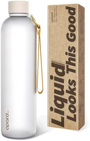 Opard Slim Water Bottle 32oz, Dishwasher Safe Plastic Water Bottle BPA-Free, Leakproof Screw Top,... | Amazon (US)