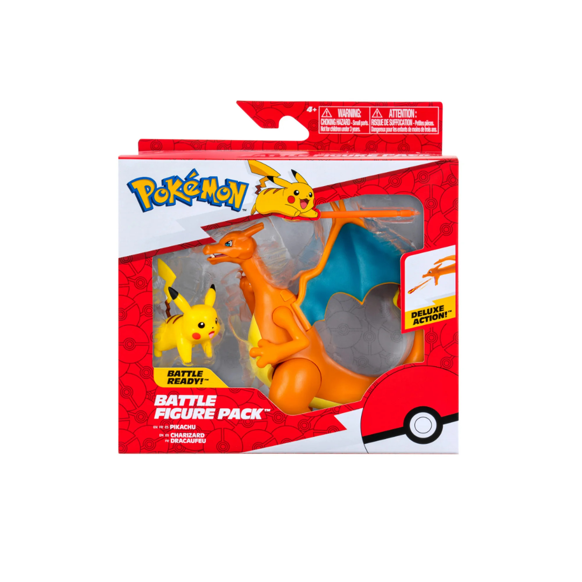 Pokemon Battle Figure 2 Pack - Features 4.5-Inch Charizard and 2-Inch Pikachu Battle Figures - Wa... | Walmart (US)
