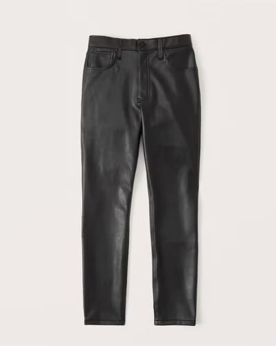 Women's Vegan Leather Skinny Pants | Women's | Abercrombie.com | Abercrombie & Fitch (US)