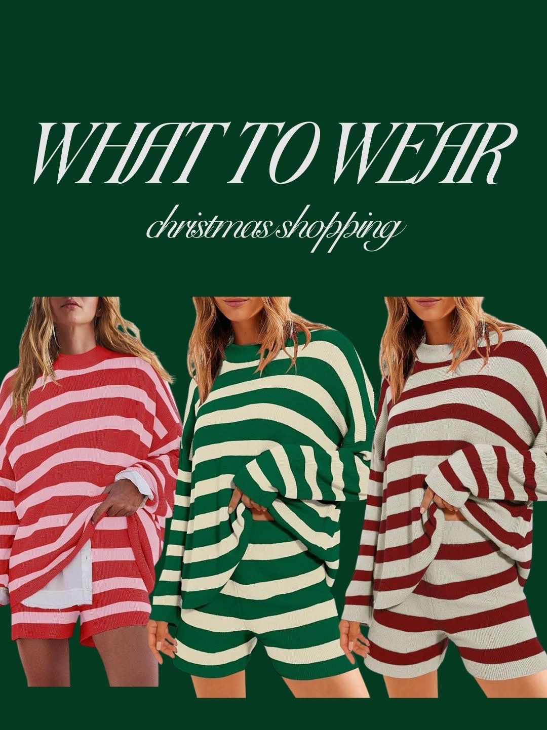 For your next errand adventure or cozy girls night! Festive matching sets🎄🎅🏼

#LTKStyleTip #LTKFindsUnder50 #LTKSeasonal