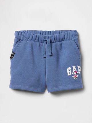 babyGap | Disney Minnie Mouse Logo Pull-On Shorts | Gap Factory