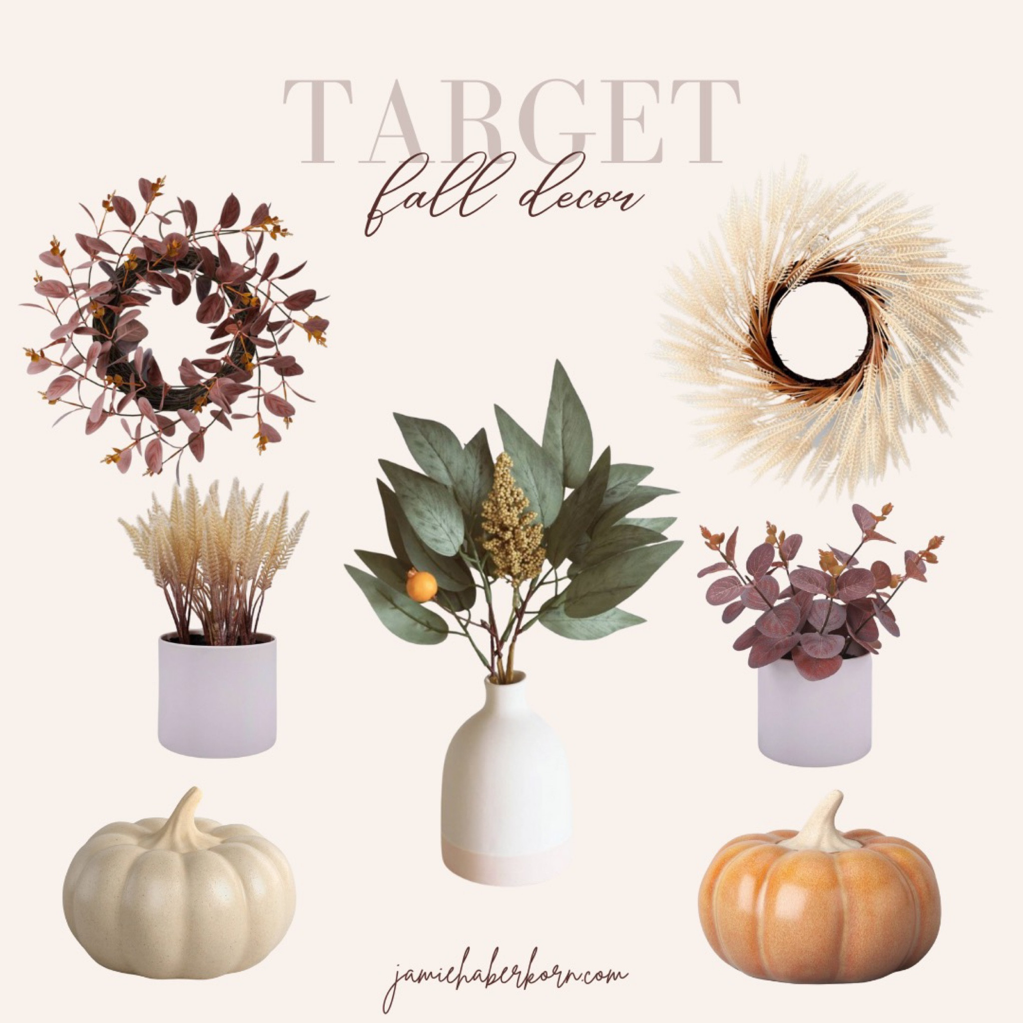 Target fall decor 


#targethomedecot #falldecor #targethome #wreath #pumpkin #fallstyle

#LTKSeasonal #LTKhome #LTKunder50