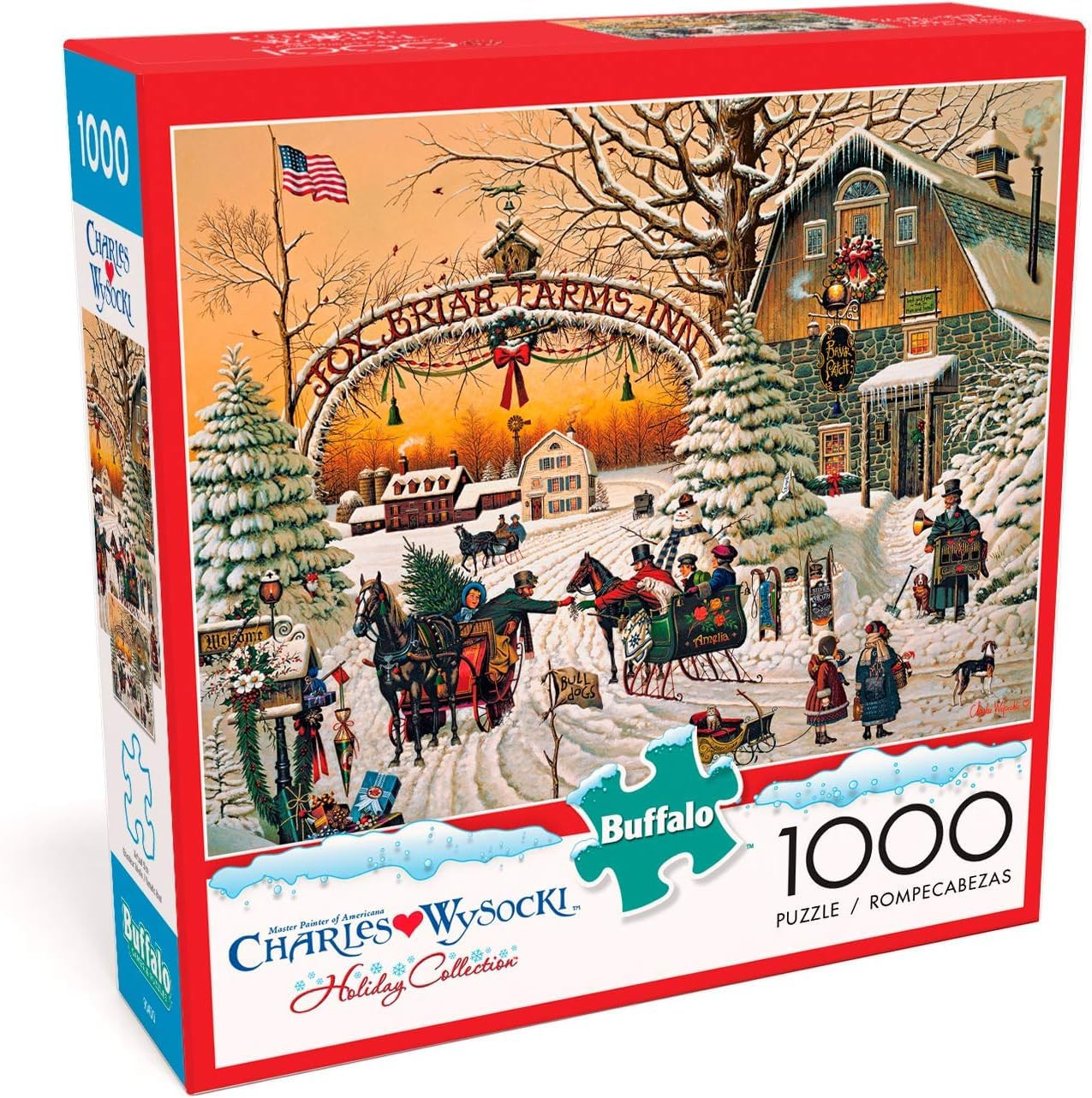 Buffalo Games – A Christmas Greeting - Charles Wysocki - 1000 Piece Holiday Jigsaw Puzzle ​ C... | Amazon (US)