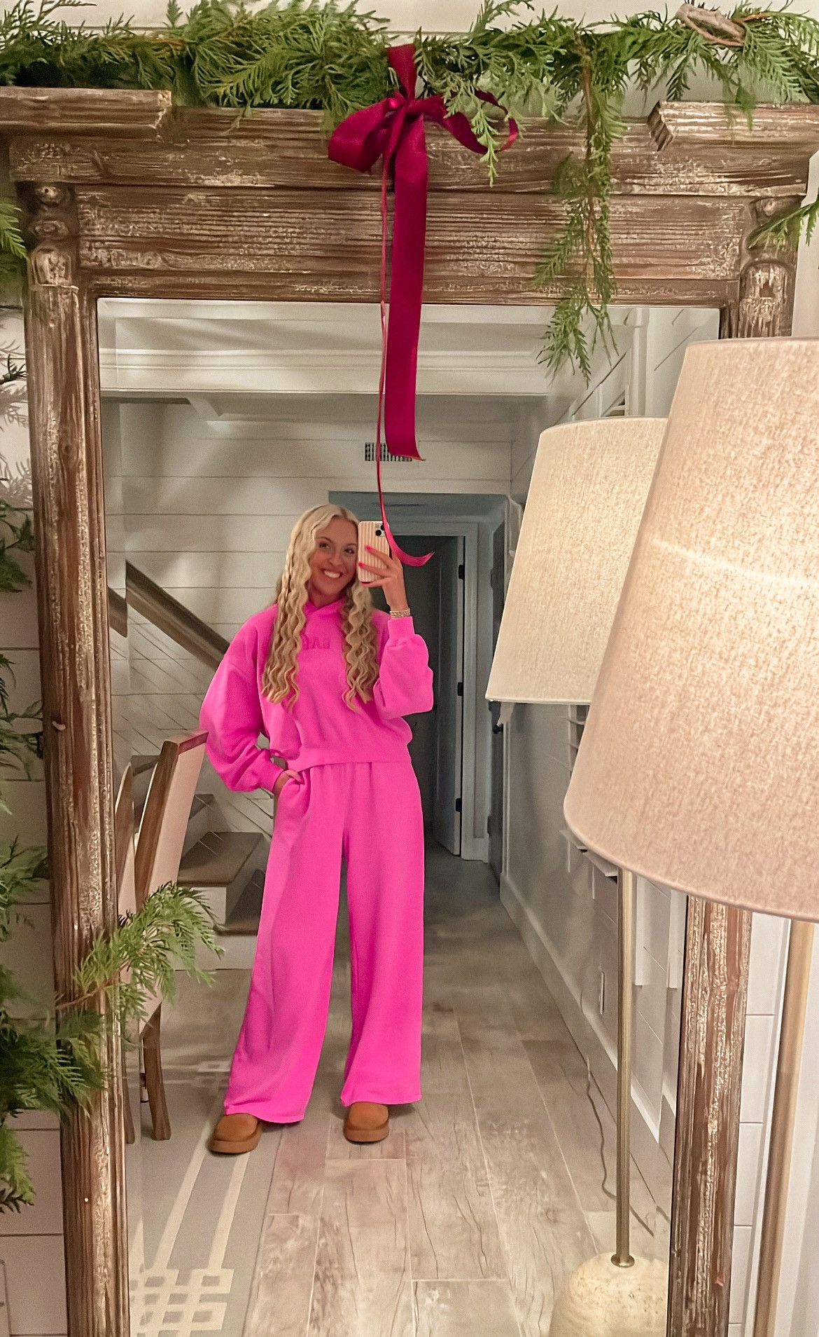 wearing a medium in the hoodie & small in the sweatpants🩷 

 #LTKootd #LTKSaleAlert #LTKTravel