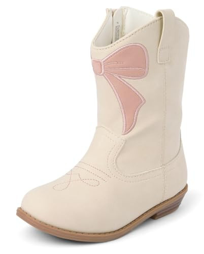 The Children's Place,and Toddler Western Cowgirl Boot,Beige,5 | Amazon (US)