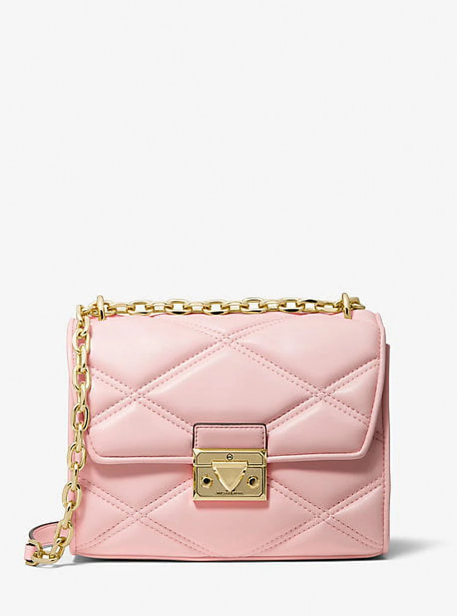 Michael Kors 35S2GNRL2U Serena Medium Flap Shoulder Bag In Powder Blush | Walmart (US)