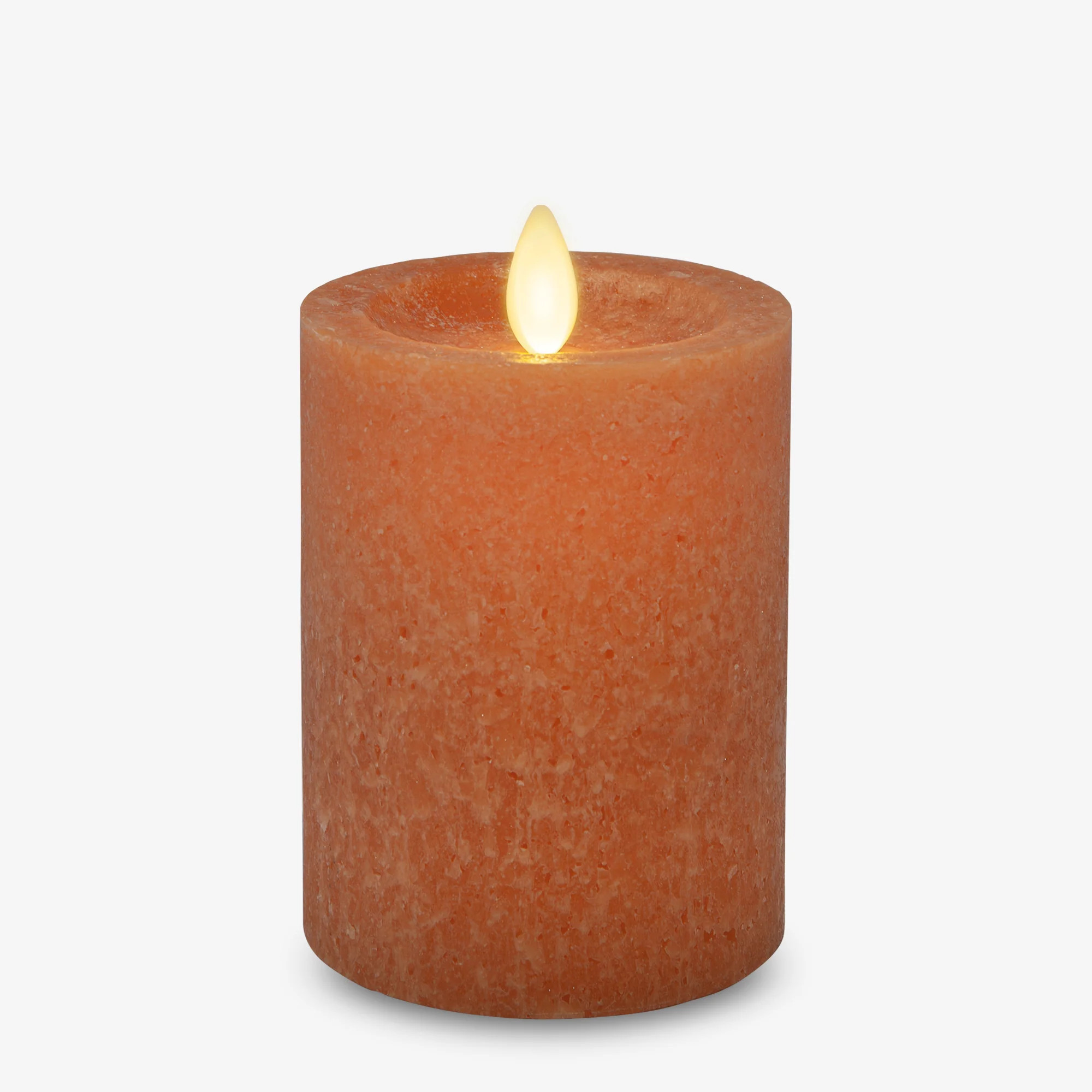 Harvest Pumpkin Seaglass Flameless Candle Pillar | Luminara