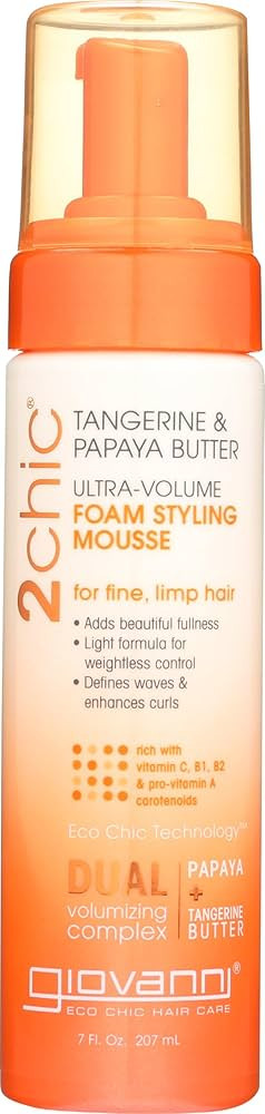 GIOVANNI 2Chic Ultra Volume Mousse for Fine & Thin Hair - Volumizing Hair Foam for Women & Men, F... | Amazon (US)