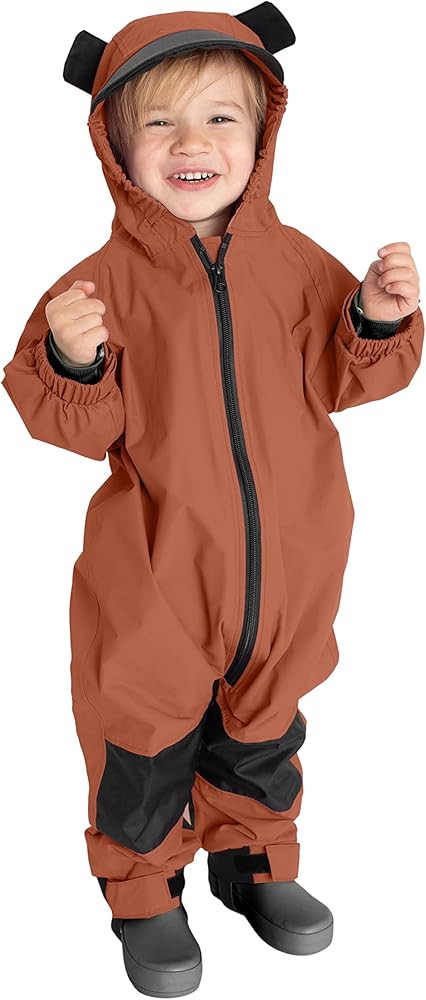 Cuddle Club Kids Toddler Rain Suit - Muddy Buddy Waterproof Coverall One Piece Weather Resistant ... | Amazon (US)