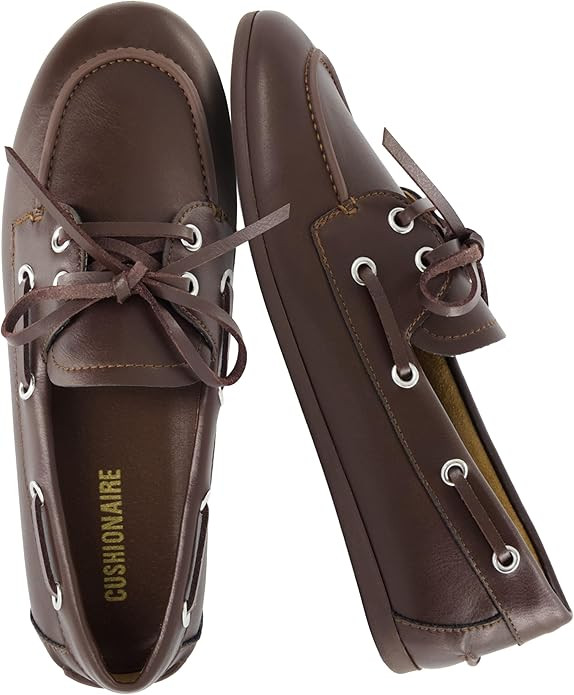 CUSHIONAIRE Anchor Lightweight Boat Shoes for Women | Slip-On Moccasin Loafers with Nautical Desi... | Amazon (US)