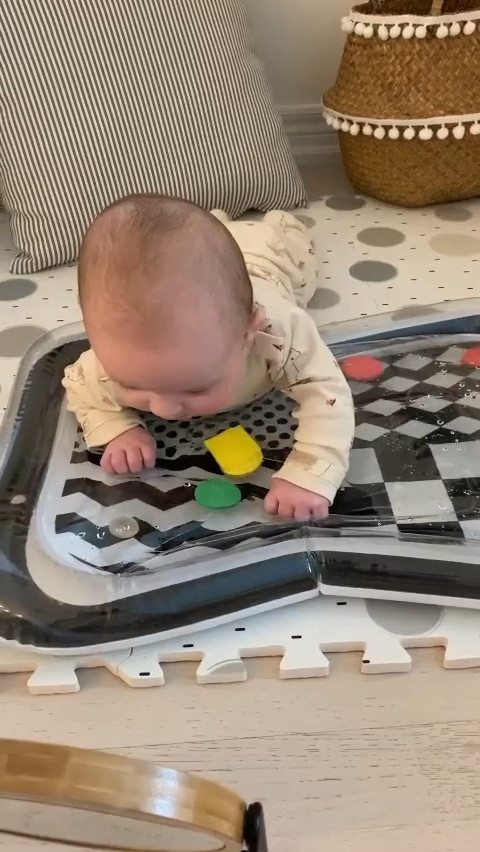 Great play idea to encourage tummy time! 

#LTKbaby #LTKfamily #LTKFind