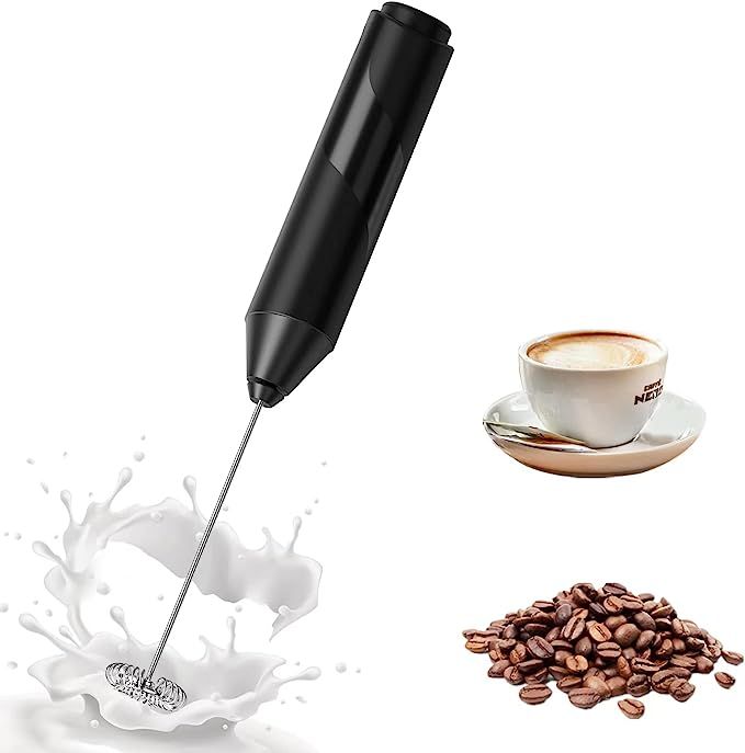 Milk Frother for Coffee, Handheld Frother Electric Whisk, Milk Foamer, Mini Mixer and Coffee Blen... | Amazon (US)