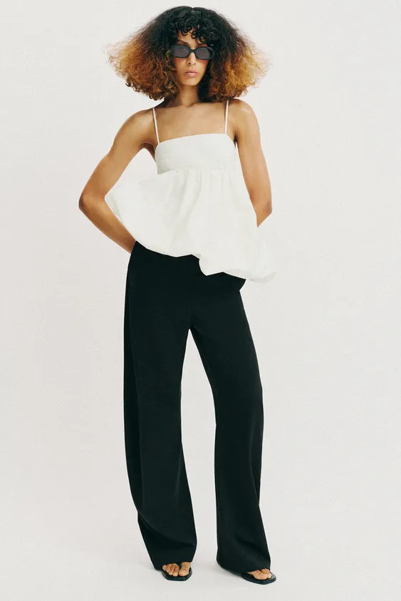 BALLOON STRAP TOP | Zara US