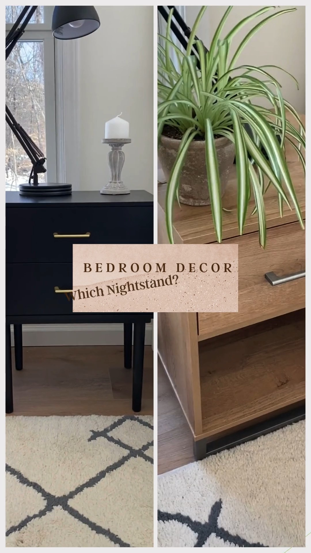 Bedroom decor - Nightstand decisions. Black or Natural tone?  Both well made, sturdy and height is good. Are you in the market for new nightstands

#LTKSaleAlert #LTKHome #LTKStyleTip